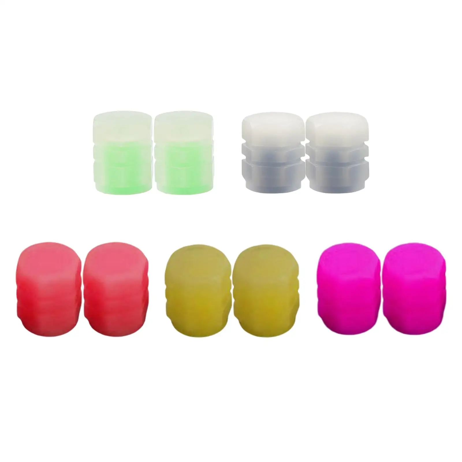 

2x Car Valve Caps Covers Luminous for Universal Cars Electric Vehicle