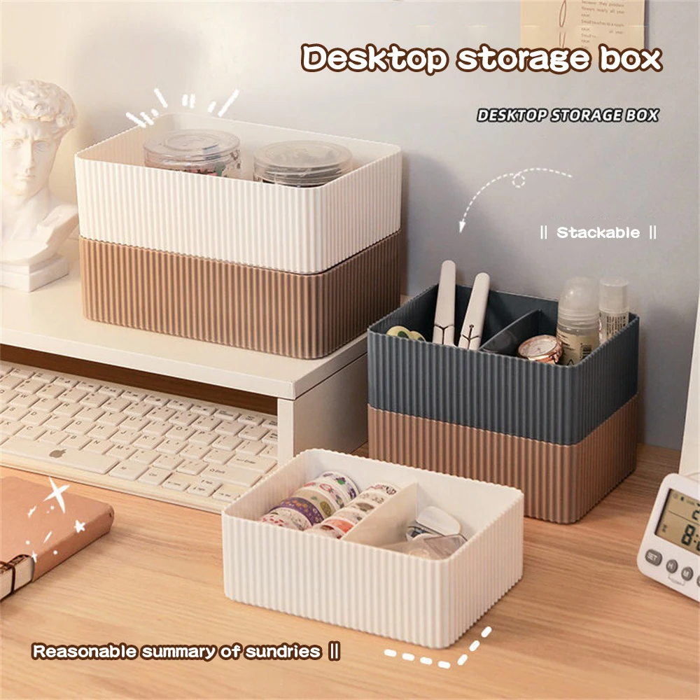 

Multifunctional Makeup Organizer Home 2023 Closet Bin Case Office Desktop Storage Box Organization Storage Plastic Grid Bathroom