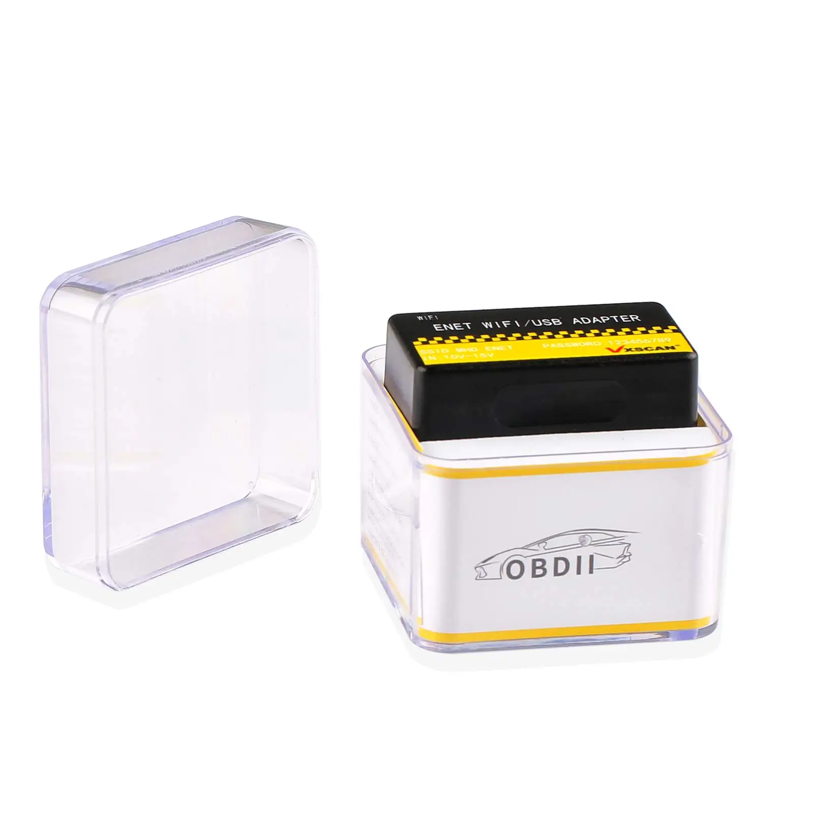 Адаптер VXSCAN OBD ENET Wi-Fi/USB DOIP для BMW интерфейс Ethernet серии F/G работает с iOS Android и Windows -