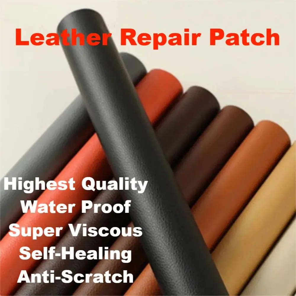 

65x50cm Self Adhesive Leather Car Stickers Perfect Repair Patch Sofa Furniture Seat Fix Mend PU Leather Sticker DIY Refurbishing