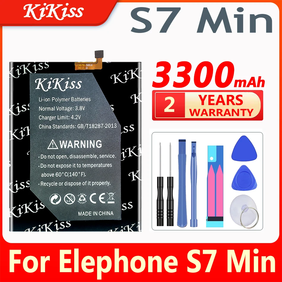 

Сменный аккумулятор KiKiss 3300 мАч S7 MINI для Elephone S7 mini S7mini