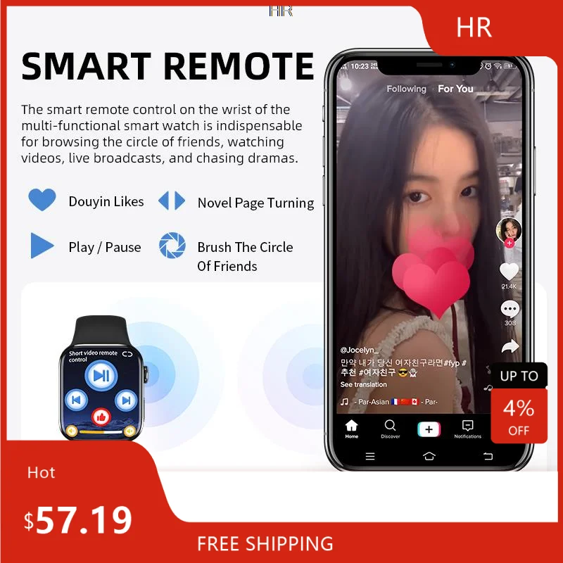 

Смарт-часы HW8 Max, 1,99 дюйма, с Bluetooth, PK Dt100 W37 W27 DT7max S7 pro