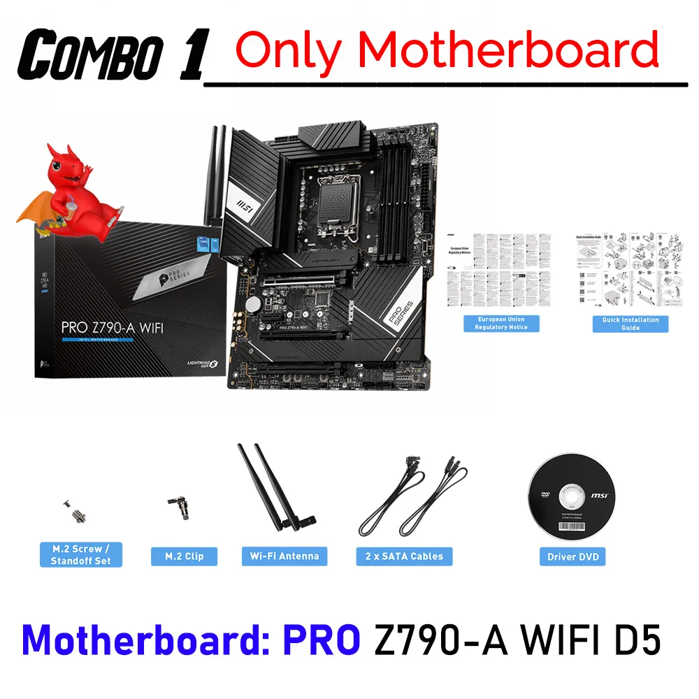 Intel Z790 MSI PRO Z790-A WIFI LGA 1700 Оригинальная Семейная.