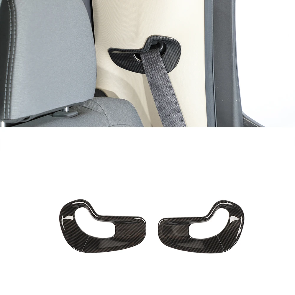 

Car Seat Belt Buckle Decoration Cover for Dodge RAM 2018 2019 2020 2021 2022 Car Interior Accessories ABS Carbon Fiber Chrome