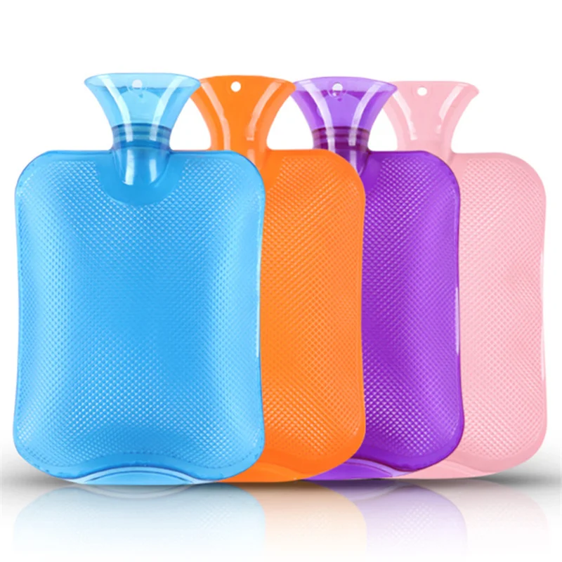 

1000/2000ml Water Injection PVC Hot Water Bottle Thick Hot Water Bottle Winter Warm Water Bag Hand Feet Warmer Water Bottle