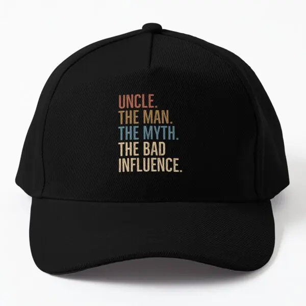 

Uncle The Man The Myth The Bad Influence Baseball Cap Hat Women Fish Summer Casquette Hip Hop Black Spring Casual Sport