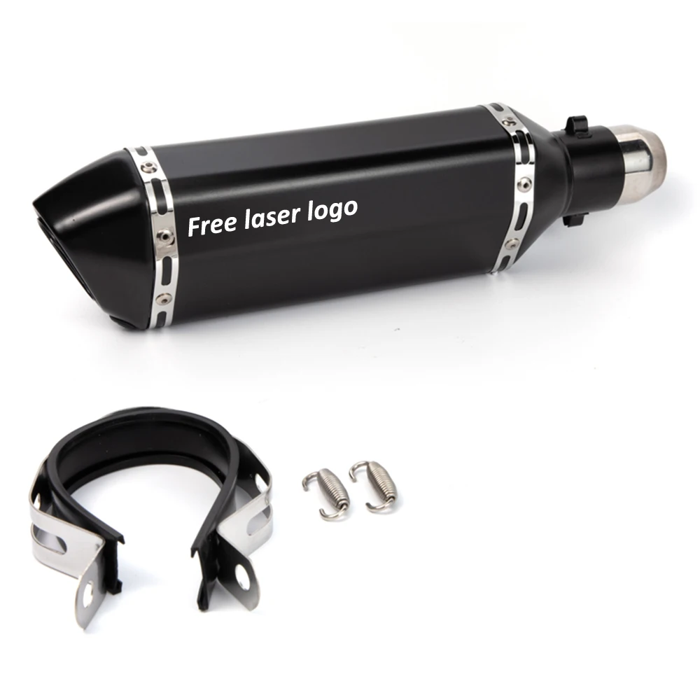 Универсальная выхлопная труба для мотоцикла 370 мм 51 с бесплатным логотипом Yamaha MT