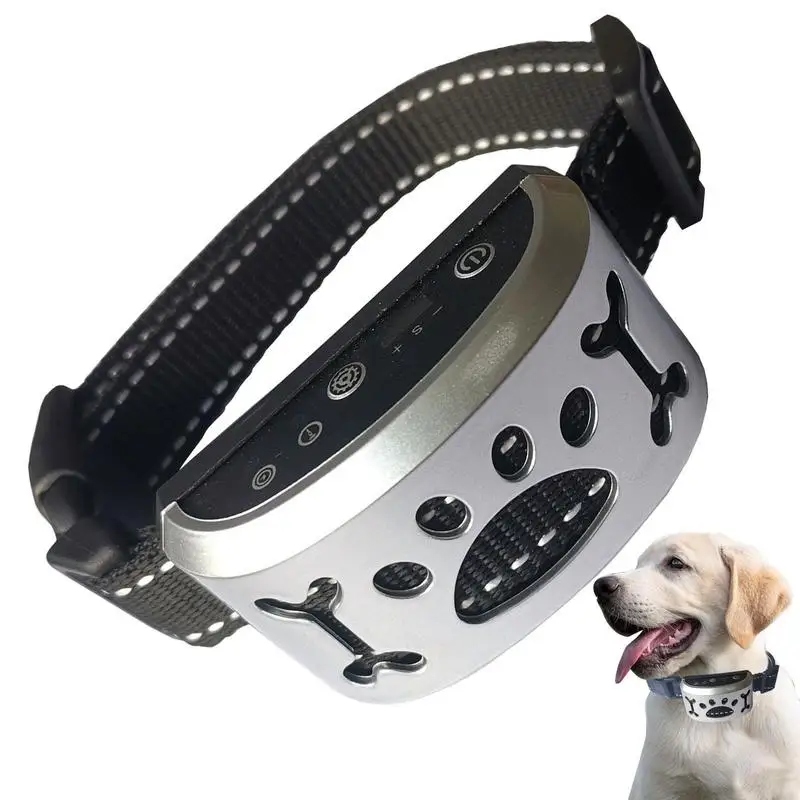 

Ошейник для собак, устройство для контроля лая, водонепроницаемый ошейник против лая с 7 уровнями, электронный умный вибрирующий ограничитель лая