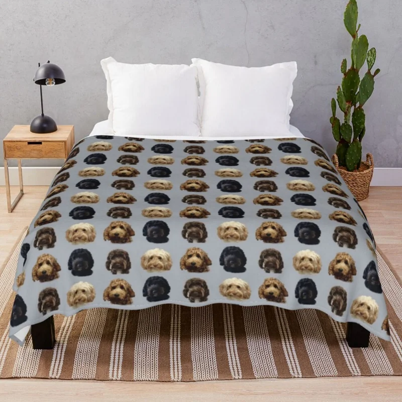 

Cockapoo Dog Collection Thick blankets Fce Spring/Autumn Multi-fuion Throw Blanket for Bed Sofa Camp Cinema