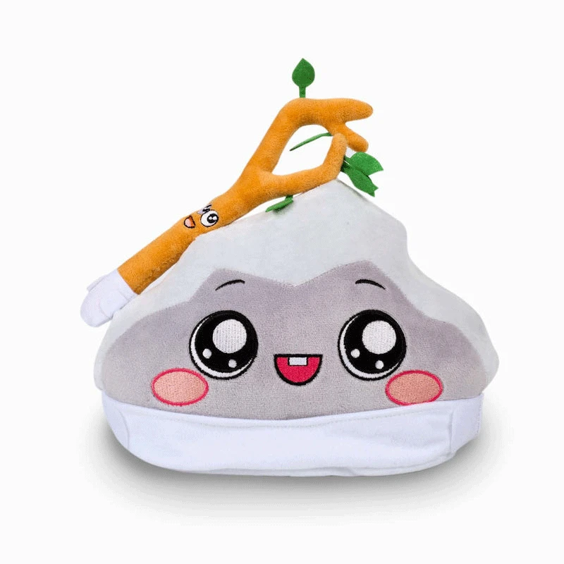 Детская Мягкая Плюшевая Кукла LANKYBOX для пения молочного цвета |