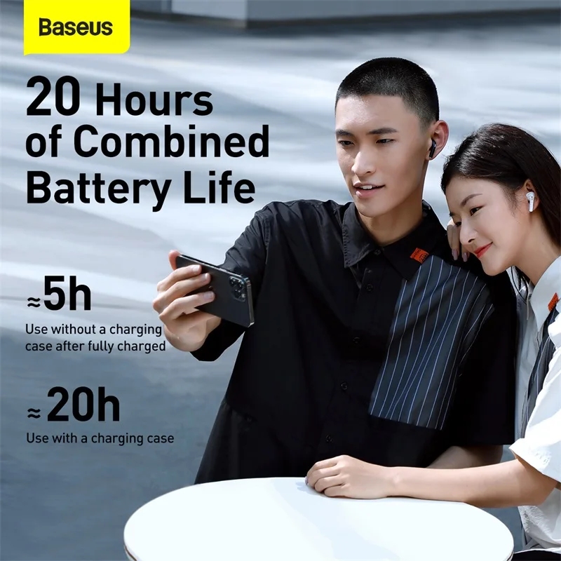 Baseus True беспроводные Bluetooth наушники TWS 5 0 стерео HD говорящие Auriculares для iPhone 12 13 pro Huawei