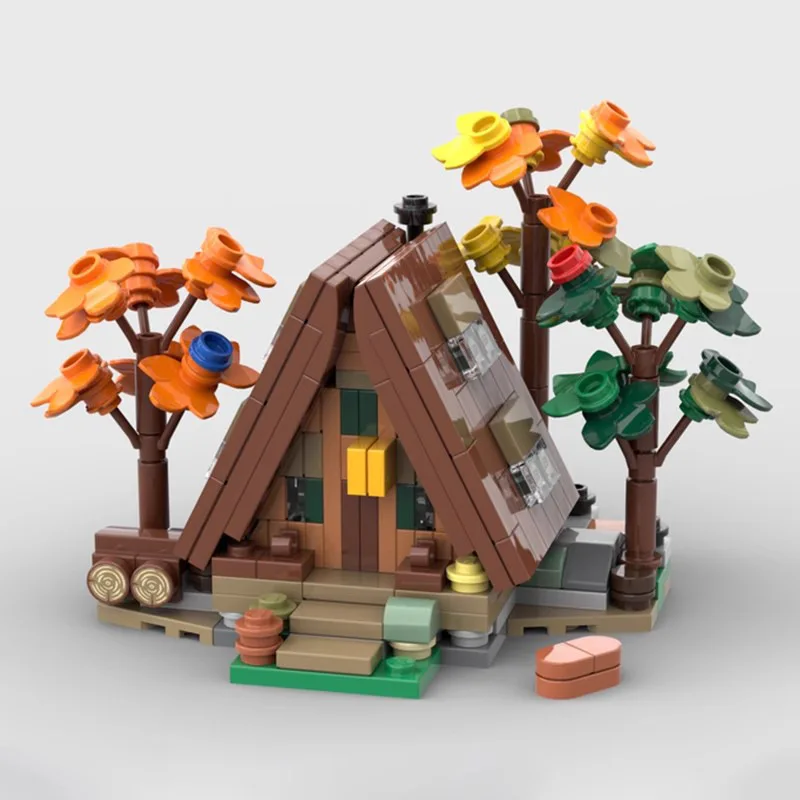 Фото Город DIY Набор деревьев Строительные блоки MOC Лесное растение Дерево Ветряная мельница Натуральный город Вид на улицу Парк Качели Пикник Сборка кирпичей Игрушки №4
