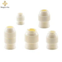 2 5 10pcs icing piping nozzles tips cake cream decorating converter coupler pastry bag tool home tips for cupcake fondant cookie