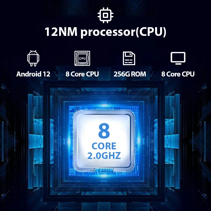 QLED экран Android 13 8 + 256G 9/10 дюймов универсальный автомобильный радиоприемник 2000*1200