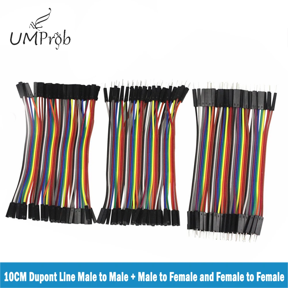 10CM Dupont Line Male to Male + Male to Female and Female to Female Jumper Wire Dupont Cable for arduino Diy Kit