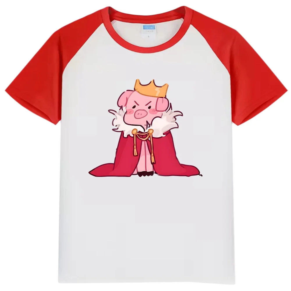 Kids Technoblade Never Dies T-shirtDream SMP Game Anchor Print Shirt Summer Boys Tops Short-sleeve 100 Cotton Girls Casual Tees