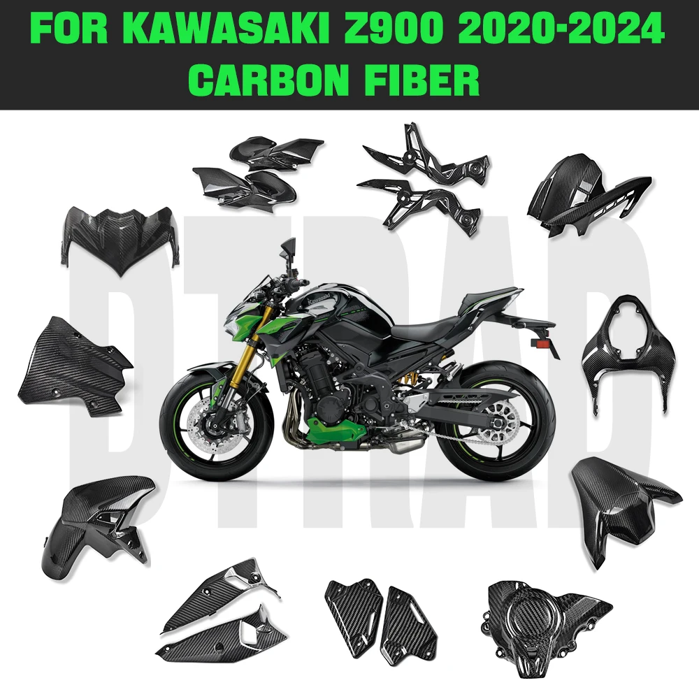 Z-900 For Kawasaki Z900 Carbon Fiber Body &amp; Frame Covers