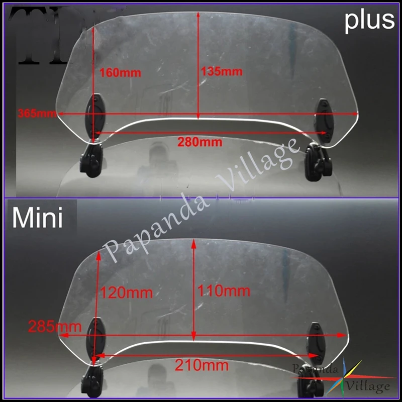 Универсальный Регулируемый удлинитель для ветрового стекла мотоцикла с высоким
