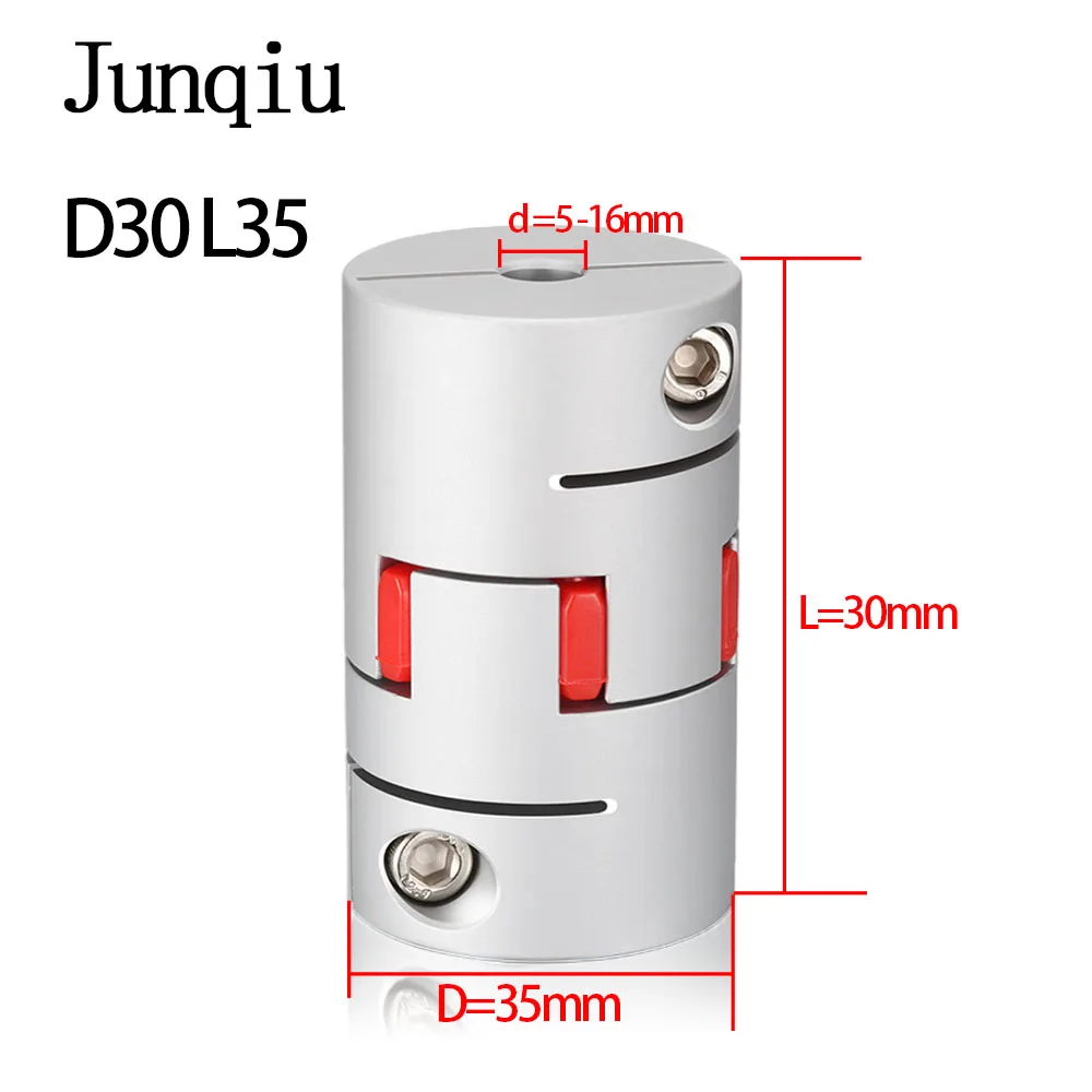 

Aluminium Plum Flexible Shaft Coupling D30L35 Three Jaws Coupler Motor Connector CNC Flexible Couplings 5 6 7 8 9 10 11 12 14mm
