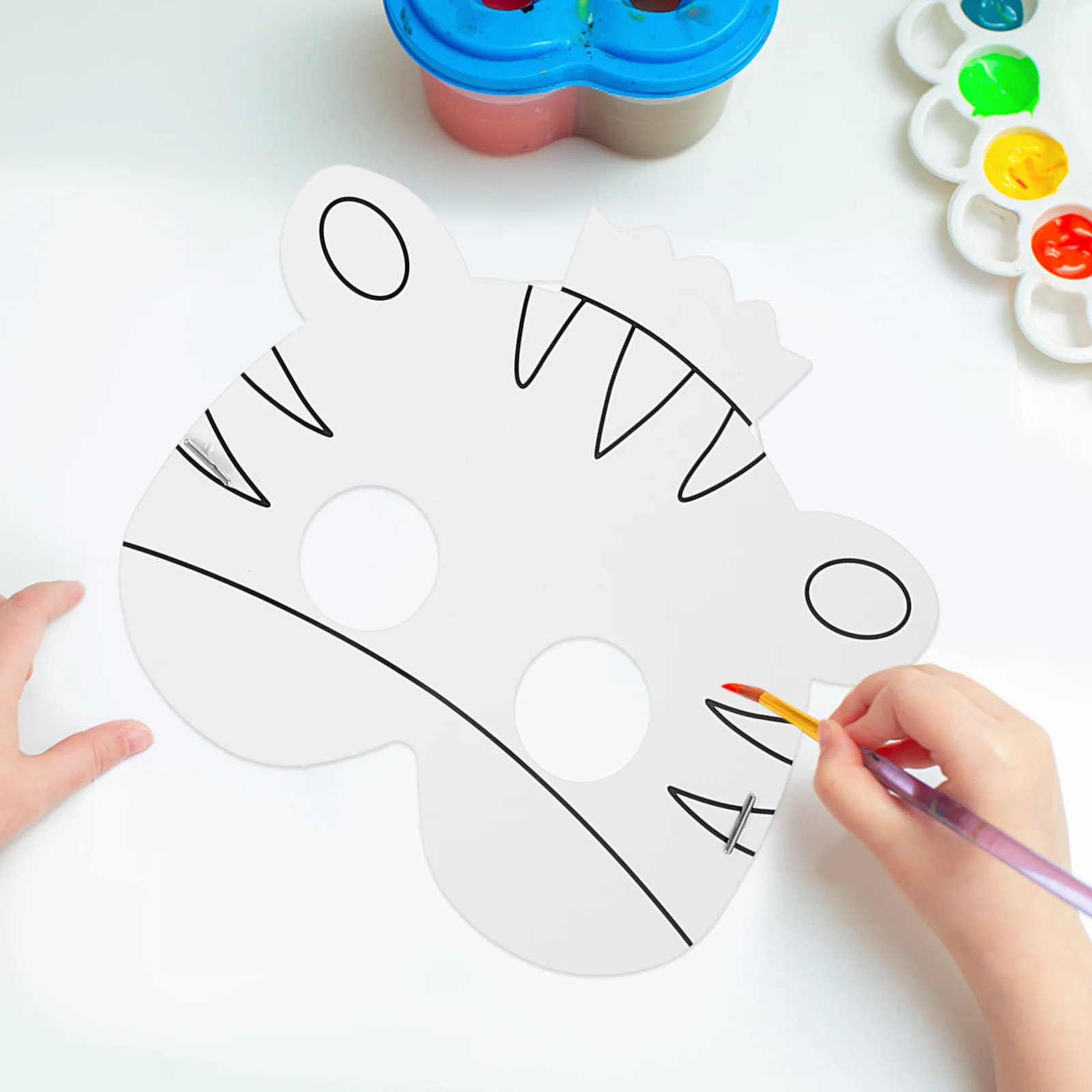 

10pcs Blank Masks DIY Hand Painted Masks Novelty Masquerade DIY Masks Paper Blank Masks