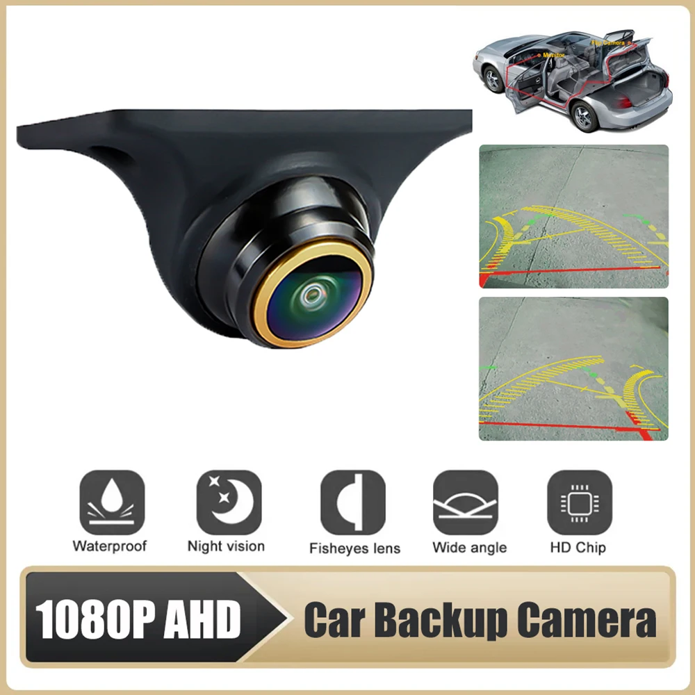 Универсальная автомобильная камера заднего вида CCD AHD 1080P 170 ° Регулируемая для Audi