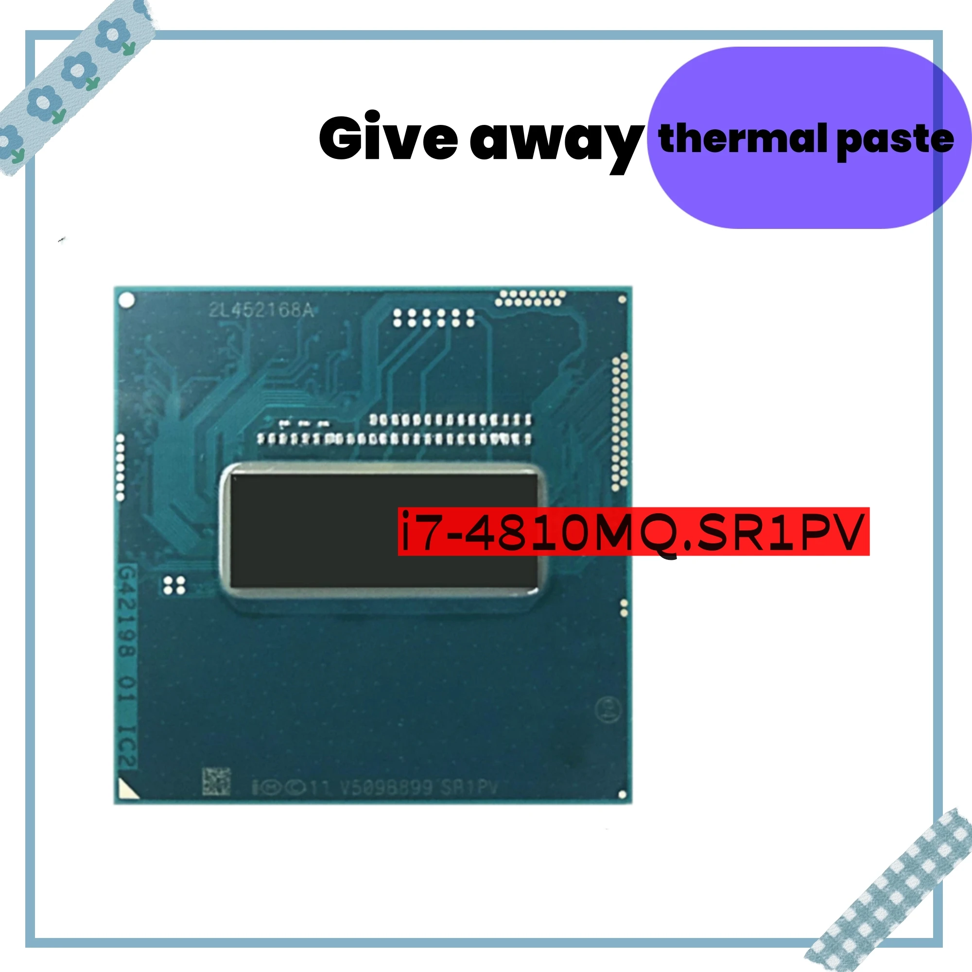 Core i7-4810MQ i7 4810MQ SR1PV 2 8 ГГц Б/у четырехъядерный восьмипоточный процессор 6M 47 Вт с