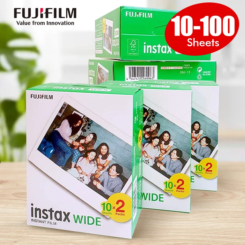 

Fujifilm Instax Wide Film Instant White Edge For Fuji Camera 100 200 210 300 500AF Lomography Wide Link Wide