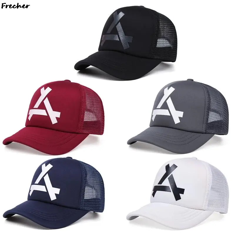 

Mesh Patchwork Baseball Caps Men Women Fashion Golf Cap Comfortable Snapback Hats Letter Embroidery Hip Hop Hats Outdoor Sports