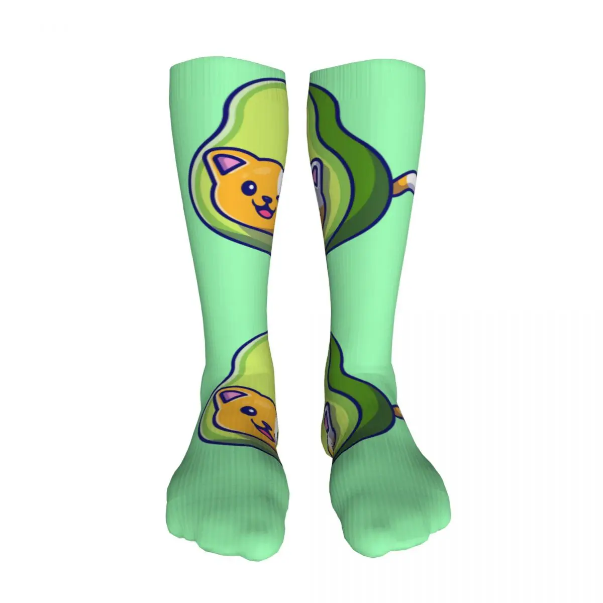 

New Compression Socks Crossfit Socks Cute Cat Avocado Outdoor Sports Running Women Men Nursing High Stockings