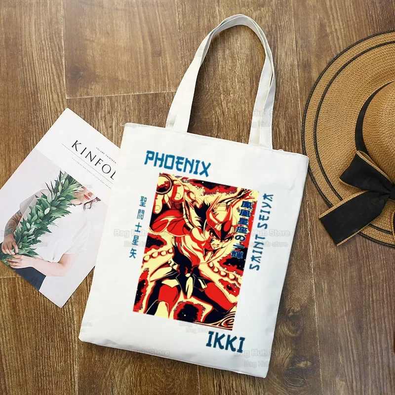 Сумка-шоппер Saint Seiya Женская Холщовая Сумка-тоут с принтом Аниме Сумка Seya
