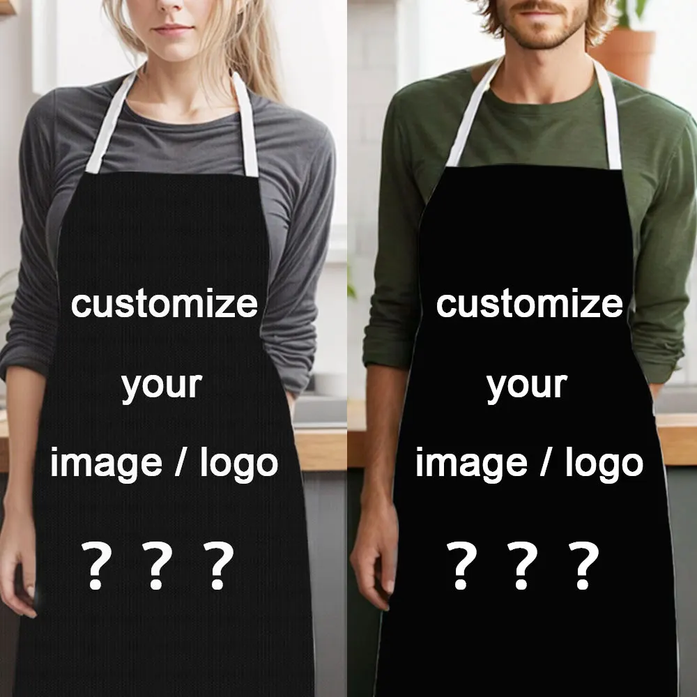 

Пользовательское изображение/логотип на фартуках для приготовления пищи для взрослых и детей кухонный фартук водонепроницаемые маслостойкие тканевые аксессуары Чистящие передники