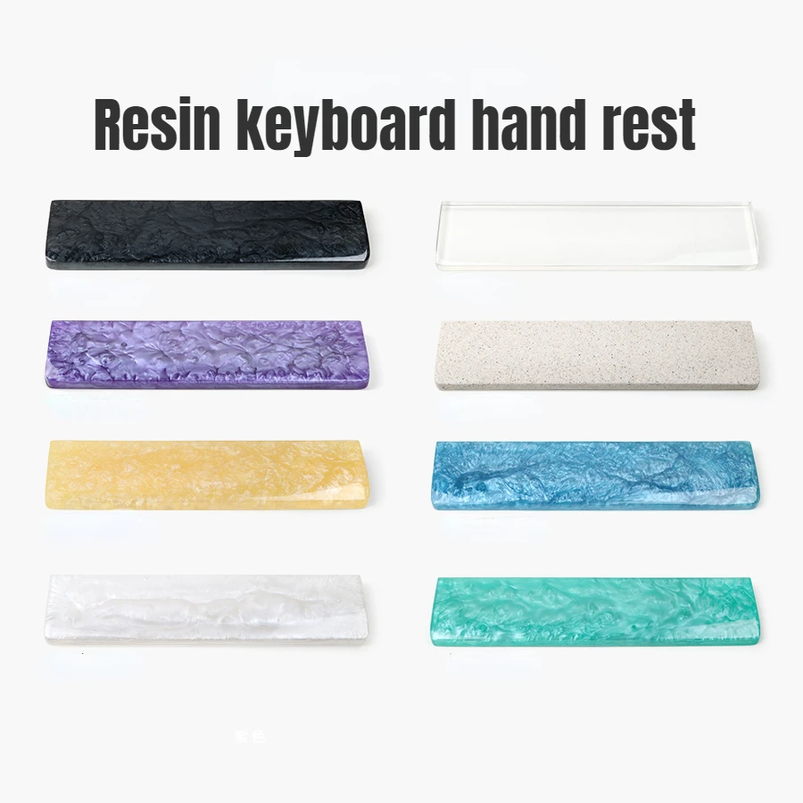 Resin Wrist Rest Pad for Mechanical Keyboard Handmade with N