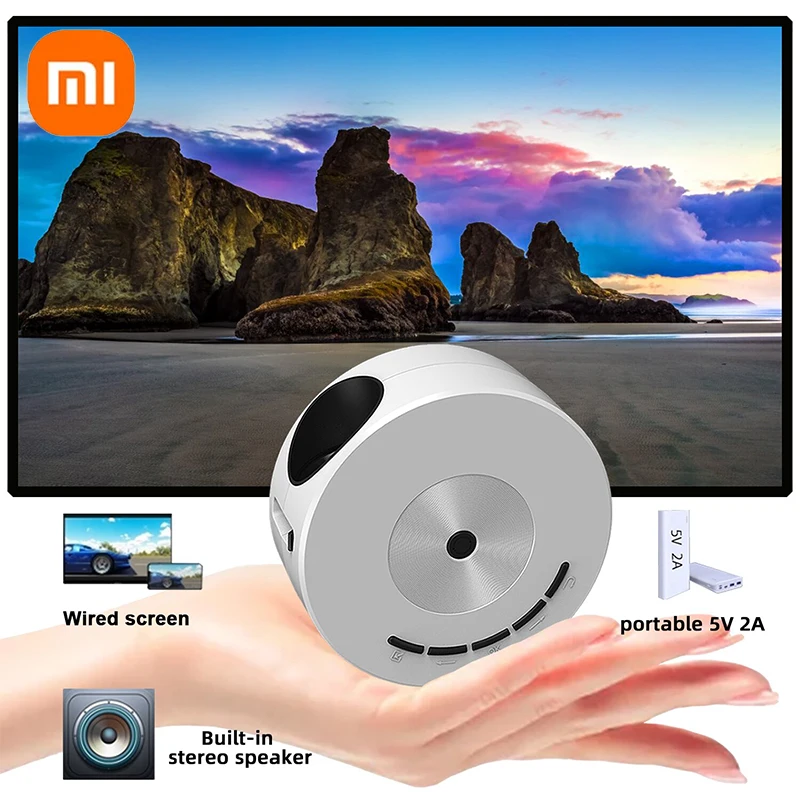 

Xiaomi YT200 LED Mobile Video Mini Projector Home Theater Media Player Cinema Wired Same Screen Projector For Iphone Android