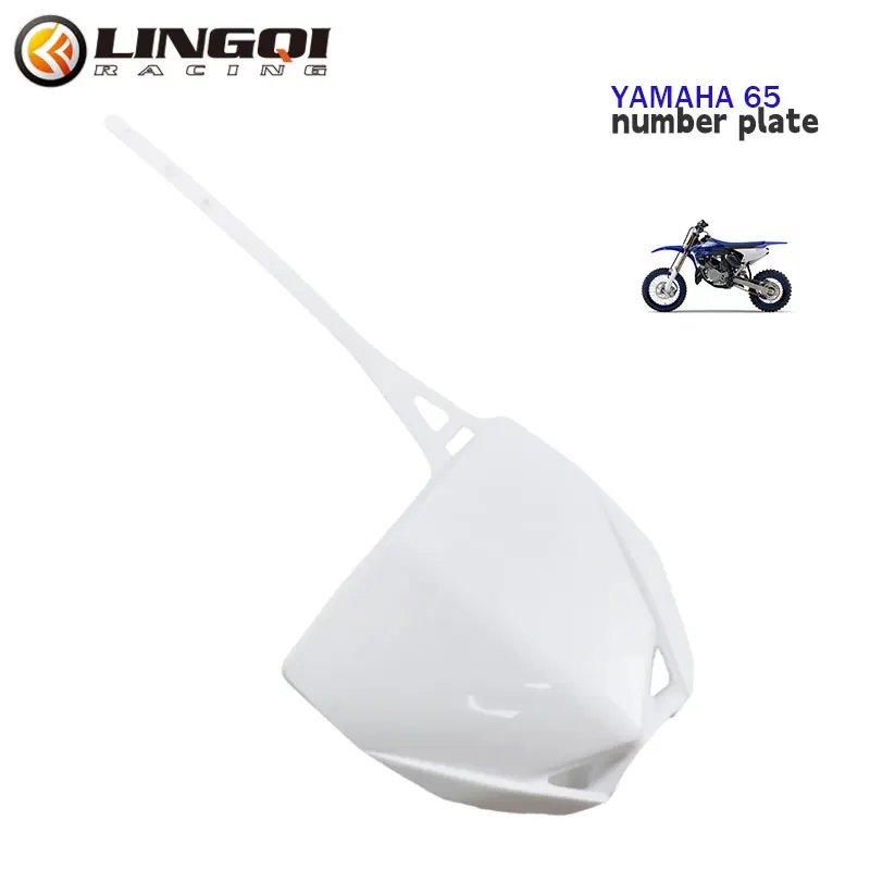 

LYNNCHI Motorcycle YH65 Front Number Plate Plastic Name Panel For YAMAHA YH 65 YZ 65 YZ65 Dirt Pit Bike Off Road Accessories