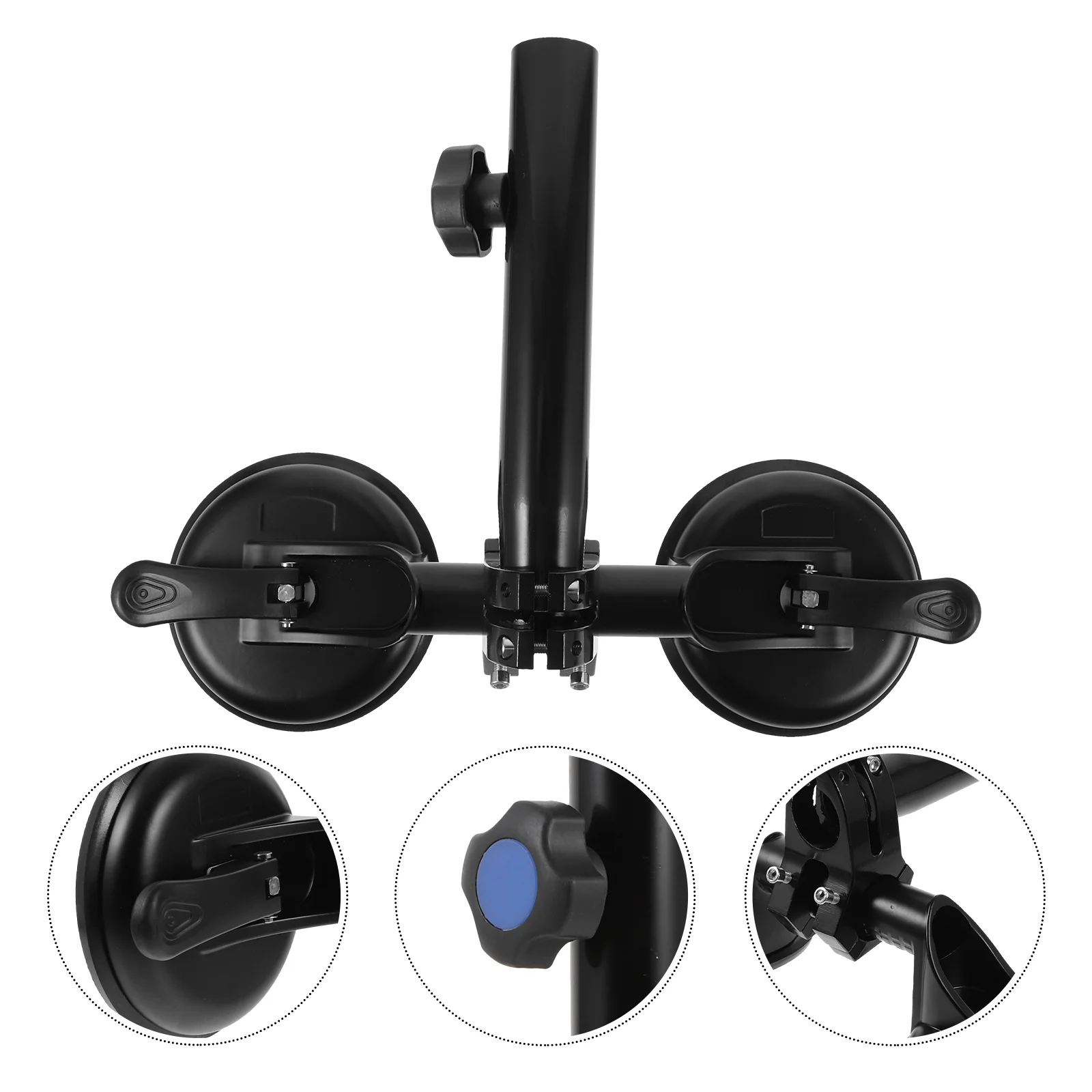 

Flagpole Sucker Bracket Stand Metal Holder Suction Cup Base Multi- Use Holders Car Mount Magnetic