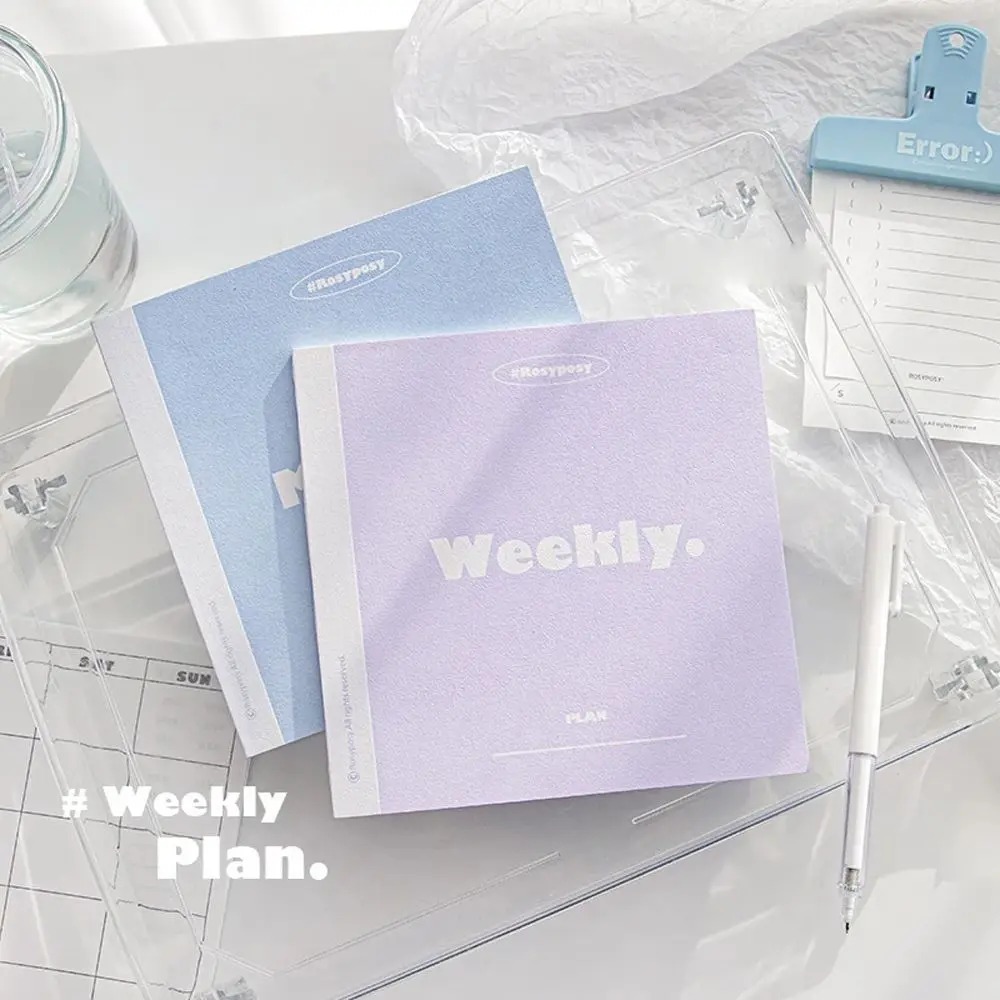 

30 Planner Notebooks Ins Korea Monthly Week Planner With Sticky Pads Stick Wall Student DIY Scrapbook
