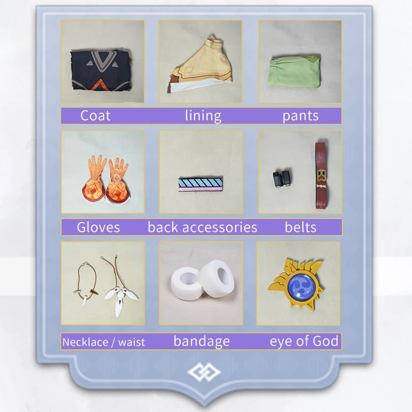 Костюм COS бритвы Genshin Impact из аниме Бегущий волк карнавал комикс шоу бритва модные