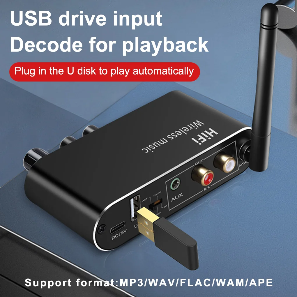 

Совместимый с Bluetooth цифровой и аналоговый адаптер Type-c