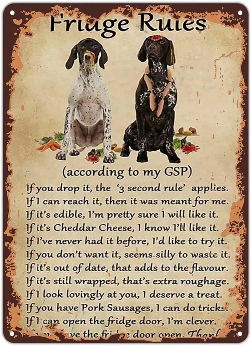 WZVZGZ настенная табличка металлическая жестяная на холодильник немецкая