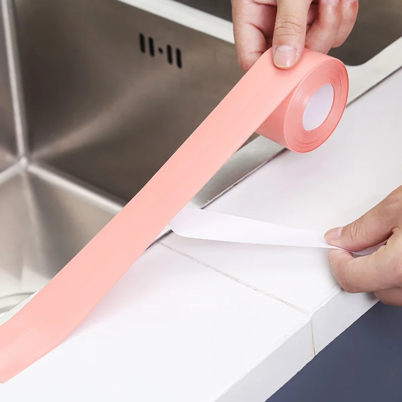 

For Bathroom Kitchen Accessories Shower Bath Sealing Strip Tape Caulk Strip Self Adhesive Waterproof Wall Sticker Sink Edge Tape