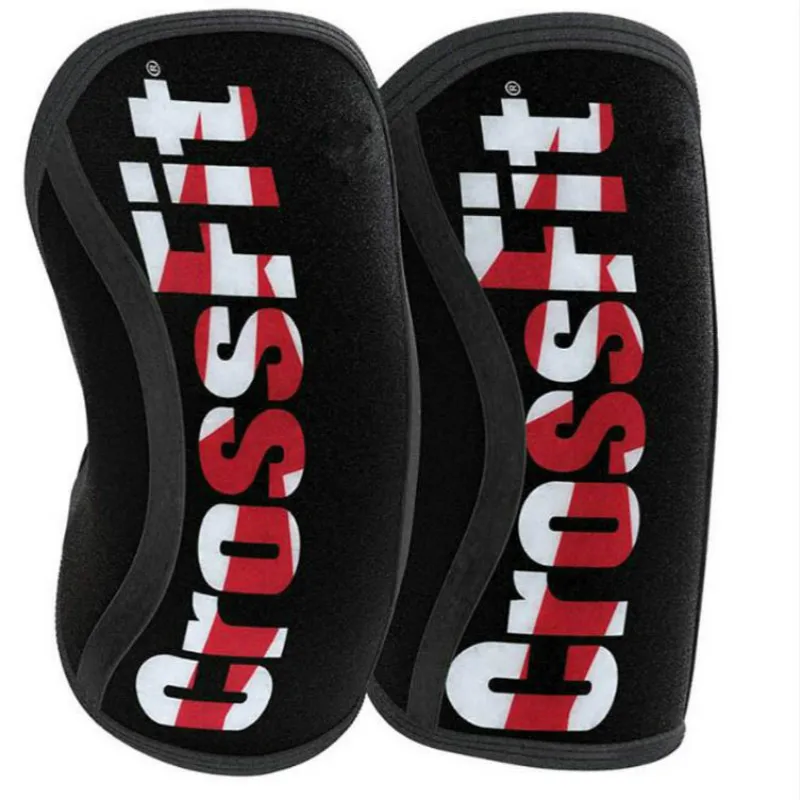 

2PCS Professional 7mm Neoprene Sports Kneepads Compression Weightlifting Pressured Crossfit Knee Pad Training Knee Brace Support