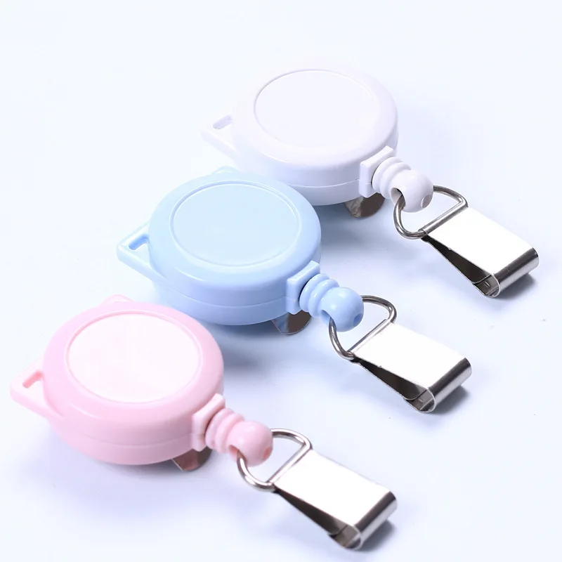 

1pc Cat Card Clip Badge Reel for Staff Nurse Workers ID Holders Name Badges Lanyard Retractable Work Pass Card Clip Accessories