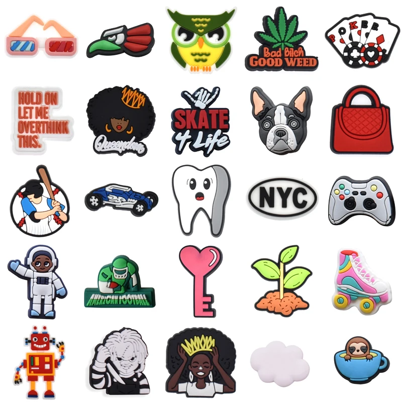 

Girl Packs Men Shoes Accessories Wholesale Bulk Gifts Boy Women Charm Set Jeans Shoe Charms Kids Para Pins Decorations for Crocs