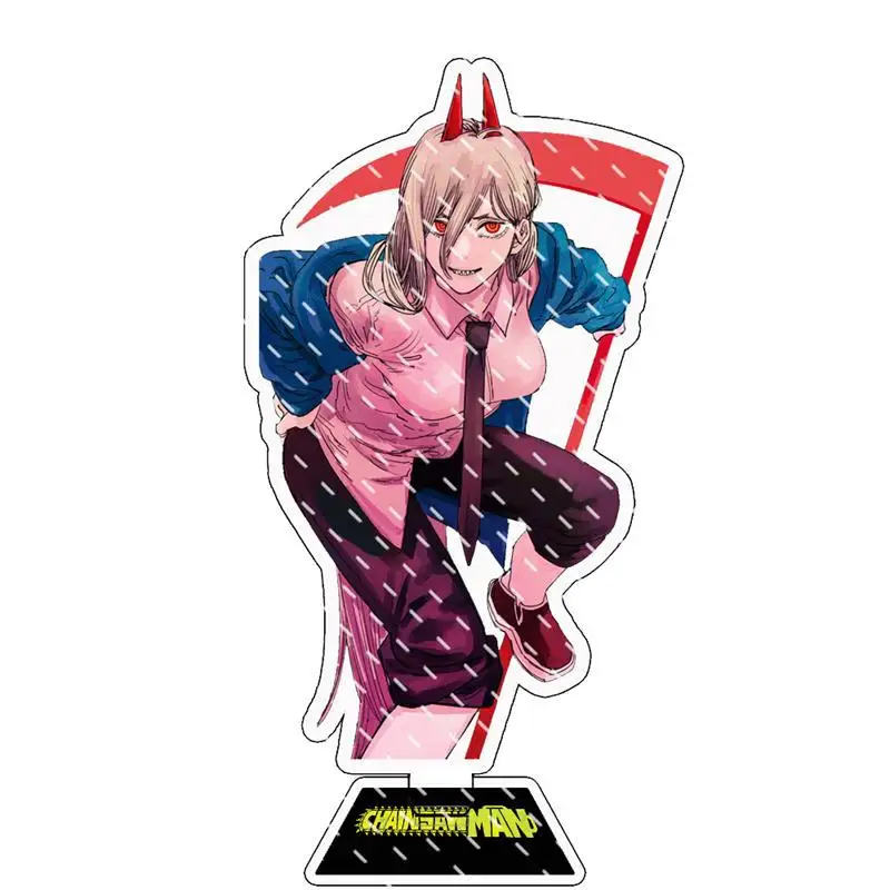 

15cm Anime Chainsaw Man Denzi Pawa Ma Qi Ma Hayakawa Aki Acrylic Stand Christmas Birthday Gift Home Decoration Car Accessories