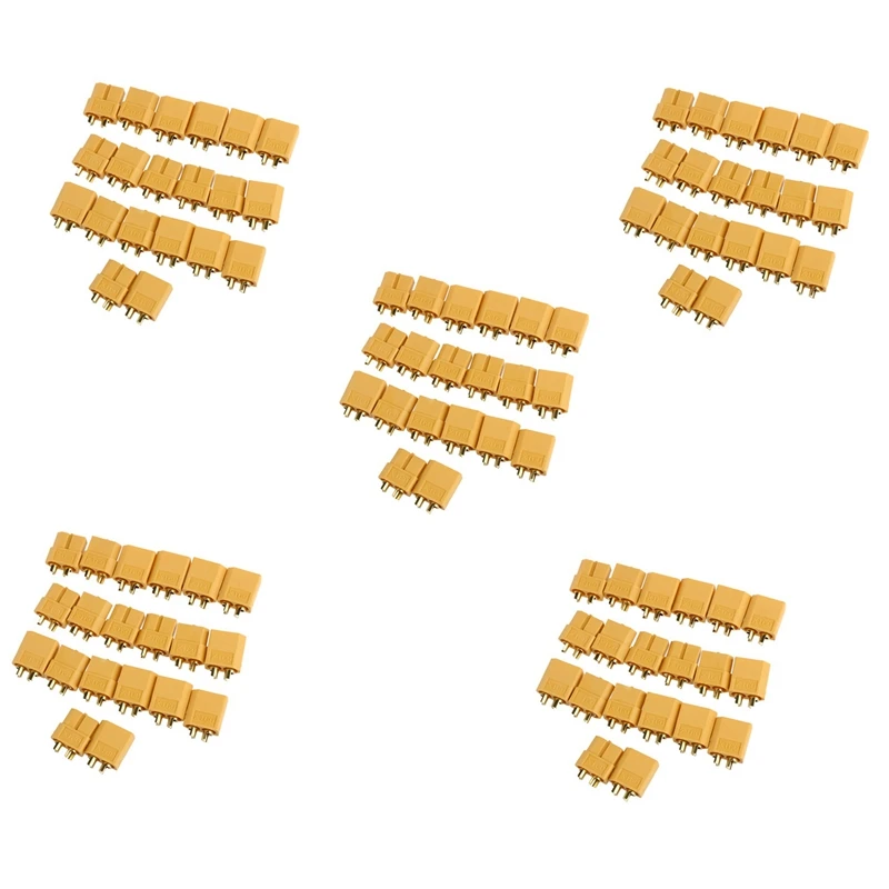 

50 Pairs XT60 Female / Male Bullet Connectors For RC Battery