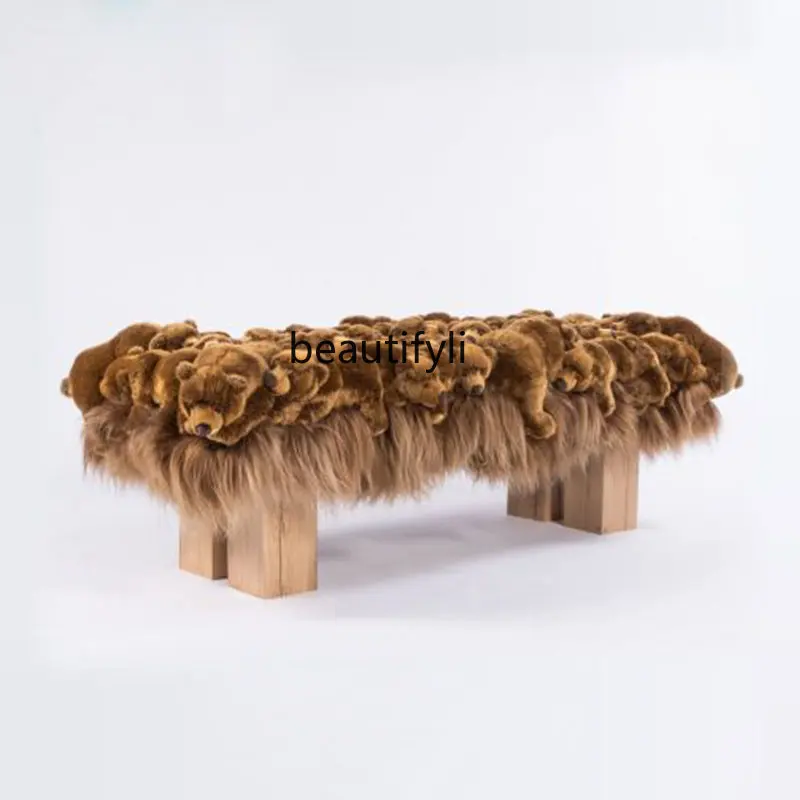 

Фигурка скамейки yj, трендовая креативная кукла для спальни, кровати, табурета для гардероба, смены обуви