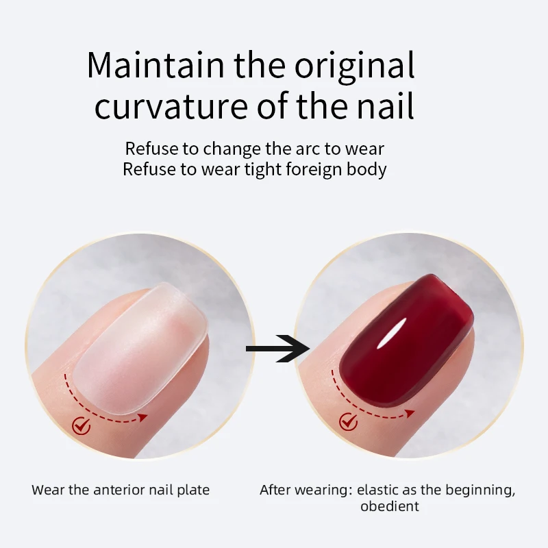 Гель-лак для ногтей мягкий эластичный с эффектом замачивания без протирания