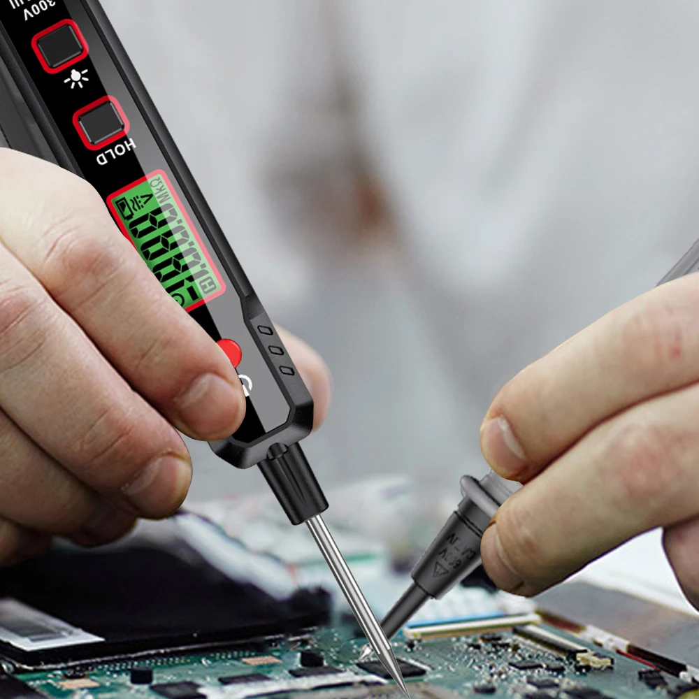 Фото Цифровой мультиметр HABOTEST HT86B, 12-300 В переменного/постоянного тока, цифровой детектор напряжения, инструменты электрика, мультиметр в форме р... №5