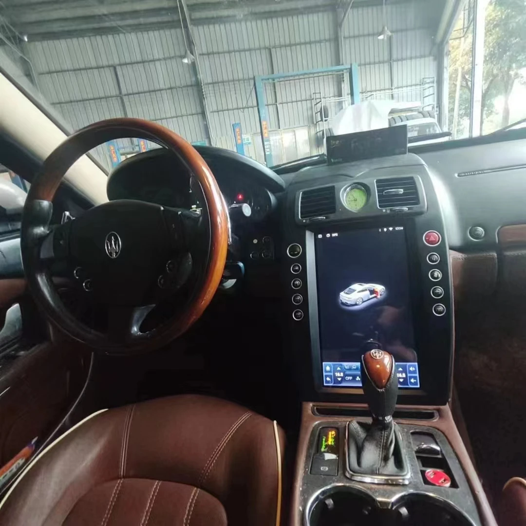 Фото Для Tesla Style для Maserati Quattroporte 2004-2012 Многофункциональная навигационная автомобильная аудиосистема Carplay Android 10, автомобильное радио №3