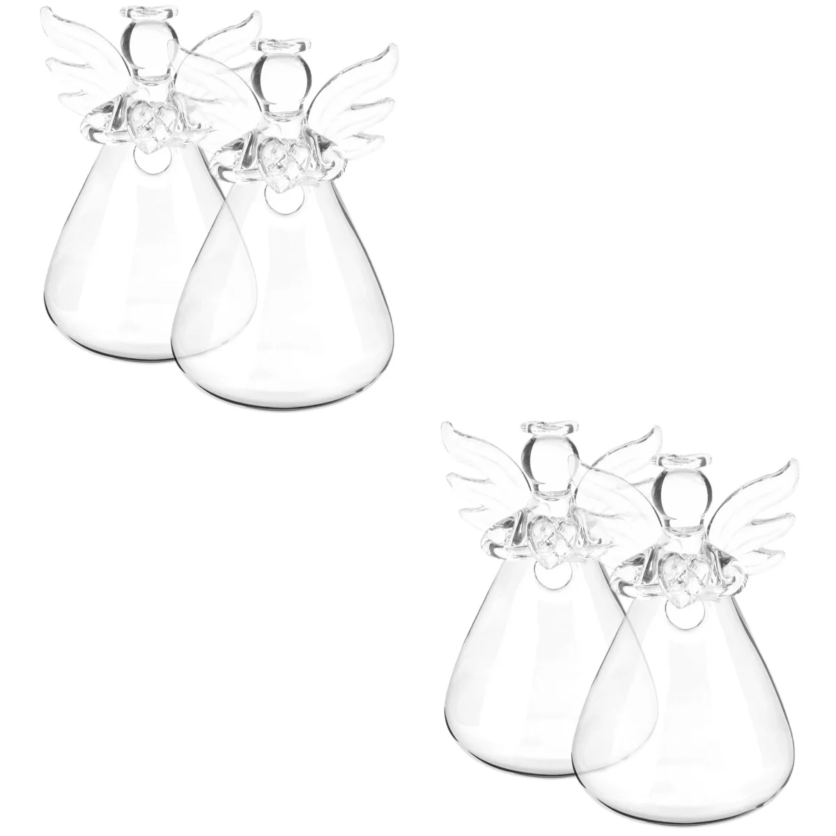 

Vases Angel Clear Flower Hanging Bulk White Design Set Guardian Shape Vase